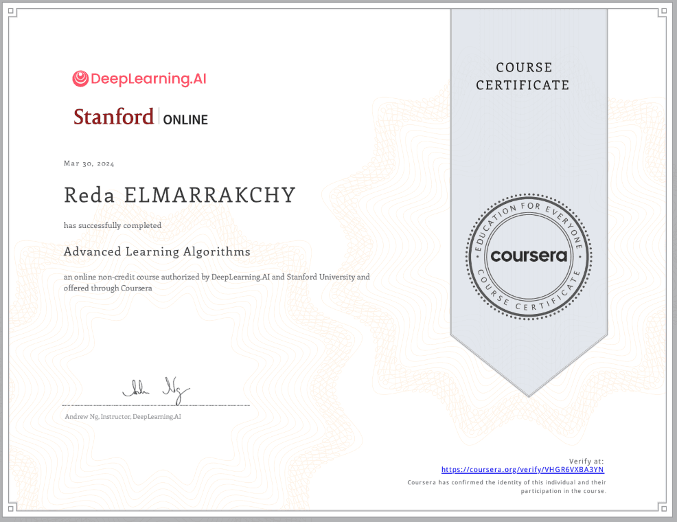 Advanced Learning Algorithms